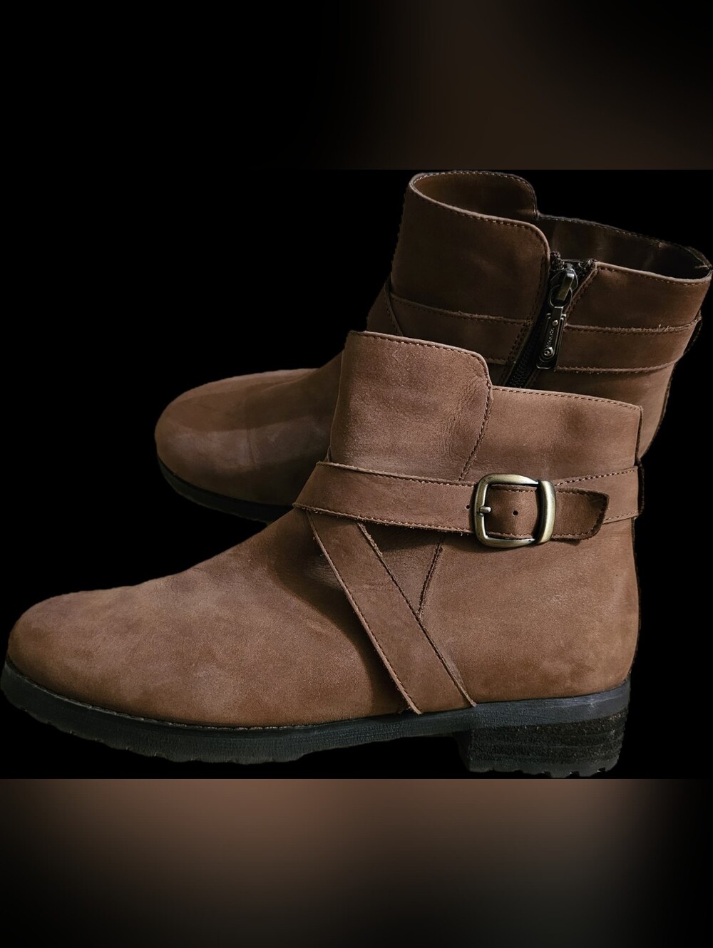 Blondo Brown Suede Chukka Boots with Buckle Strap